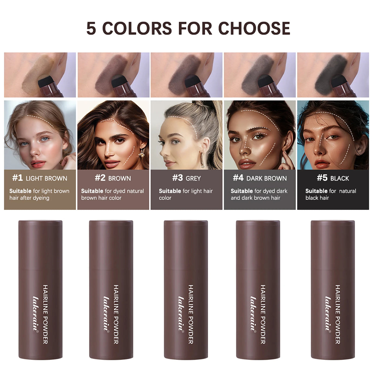 Hairline And Root Concealer Pen – Long-Lasting Grey Cover