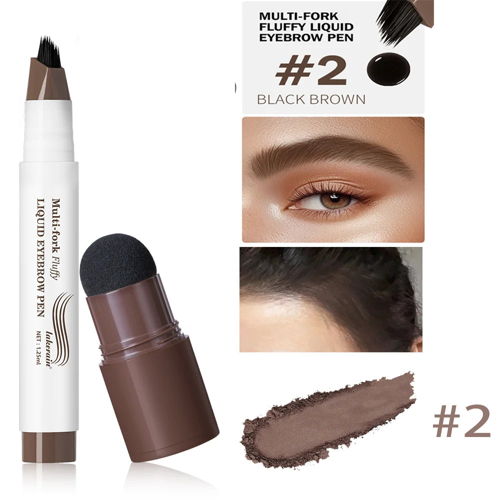 2And eyebrow pen Color Hairline And Root Concealer Pen – Long-Lasting Grey Cover