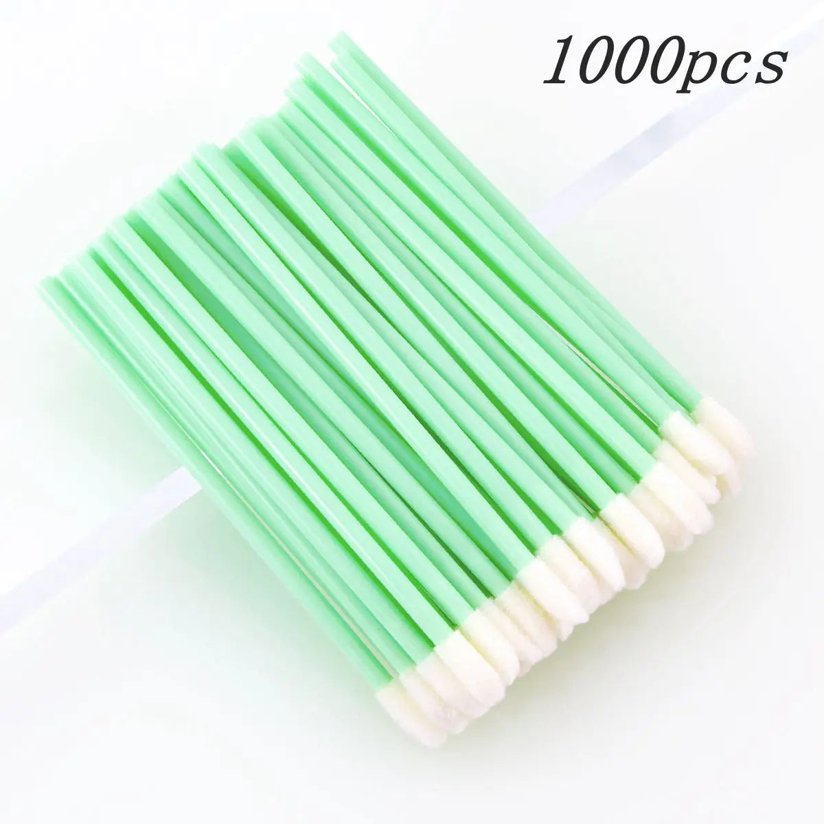 1000pcs green Handle Color Disposable Lip Gloss Applicator Wands – Soft Fiber