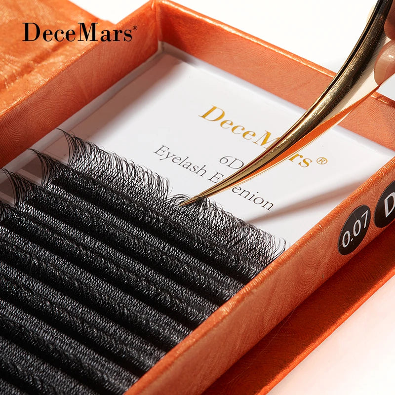 6D W-Shaped Eyelash Extensions – Natural Volume Look