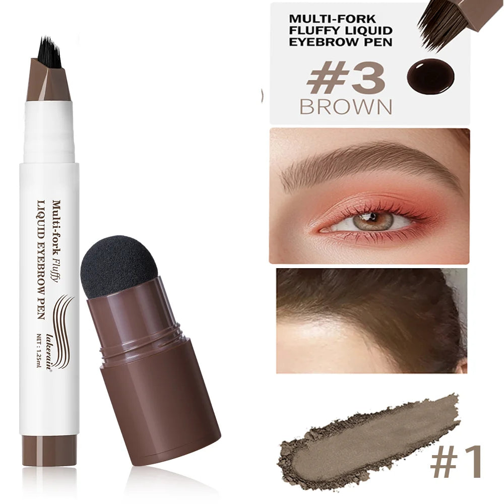 1And eyebrow pen Color Hairline And Root Concealer Pen – Long-Lasting Grey Cover